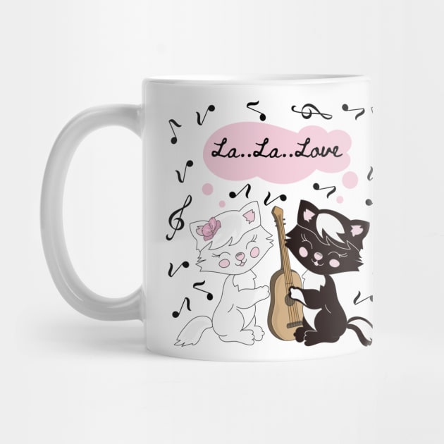 Cat love. Perfect present for mom mother dad father friend him or her by SerenityByAlex